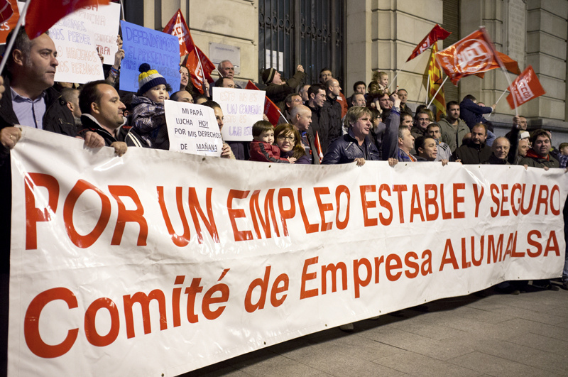 Manifestation à Saragosse en novembre 2012. (photo flickr/Anvica)