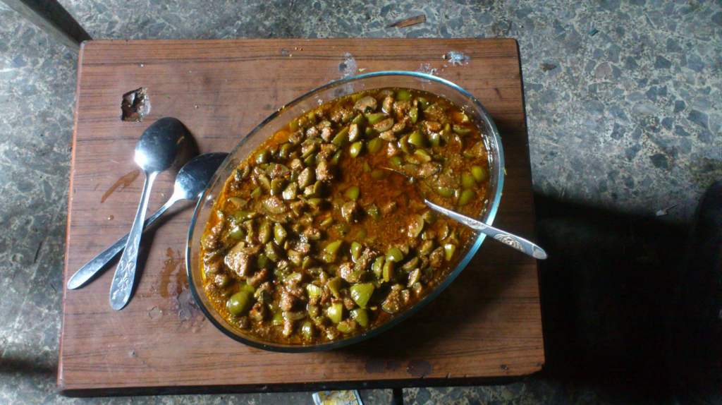 Un plat à base d'olives. (photo Facebook/Abou Omar)