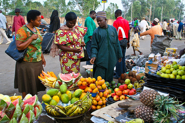 Marché au Nigéria. (Andrew Moore/flickr)
