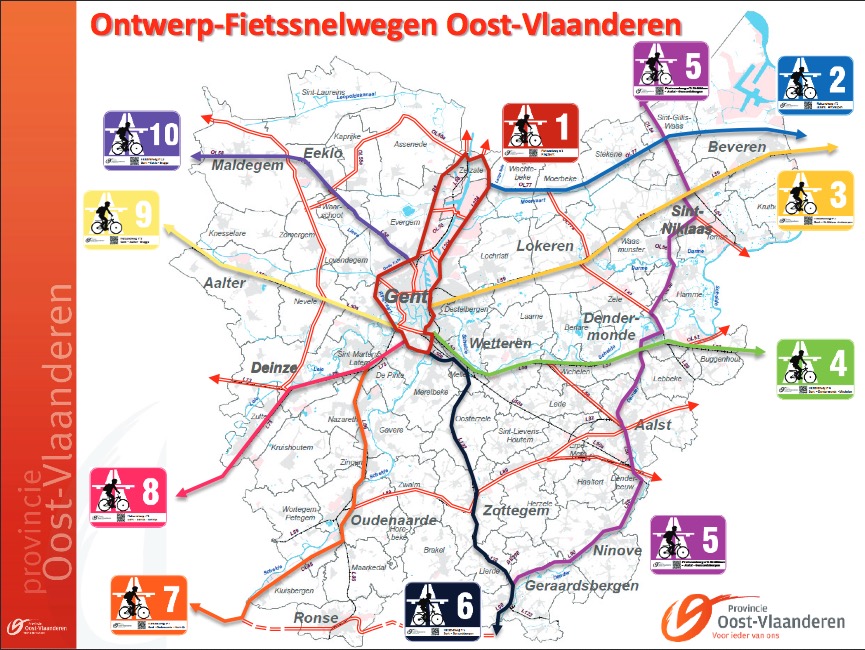 (capture d'écran : http://www.oost-vlaanderen.be/docs/nl/ow/12865ontwerp%20fietssnelwegen%20ov.pdf)