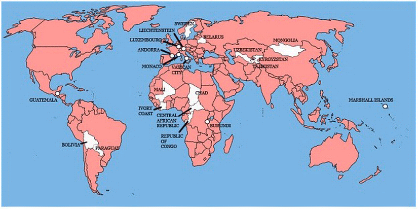 21 des 22 pays qui n'ont jamais été confrontés à l'envahisseur britannique. 