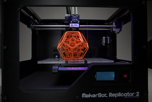  Une imprimante 3D de la marque Makerbot Industries. (photo illustration flickr/creative_tools)