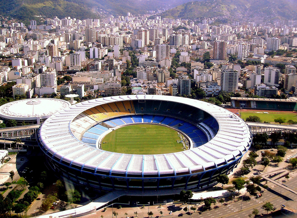 Le stade Maracana de Rio de Janeiro accueillera des matches de foot et les cérémonies d'ouverture et de clôture des JO. (Photo Wikipedia)