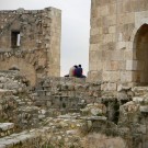 Un couple en haut de la citadelle d'Alep (photo flickr/
