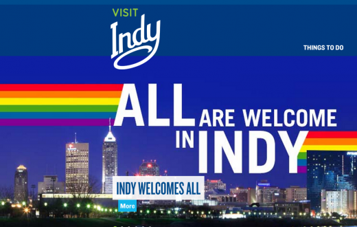  L'office de tourisme d'Indianapolis veut vraiment vraiment que vous sachiez qu'elle n'est pas homophobe.(capture Visit Indy)