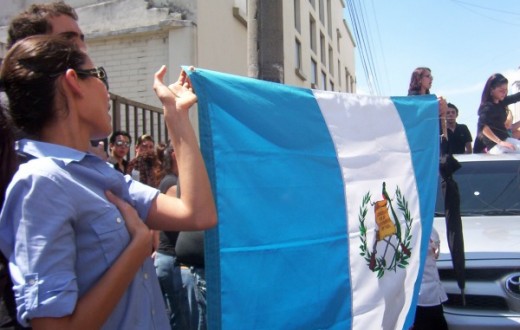Déjà en 2002, les Guatémaltèques défilaient pour demander la démission de leur président (Photo Flickr / Todo or mi guate por un mejor país !)
