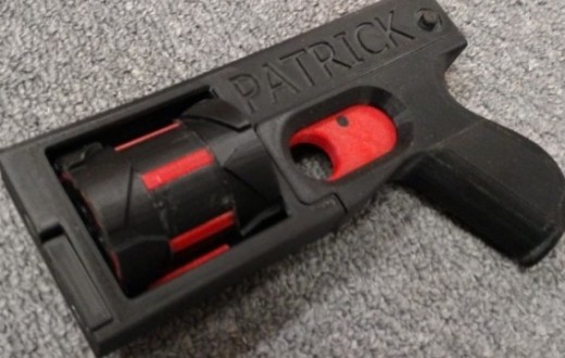 Le PM522, revolver 8 coups entièrement fabriqué grâce à une imprimante 3D.