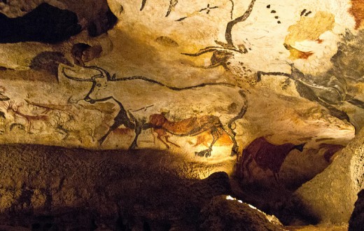 L'aurochs a inspiré les peintures rupestres préhistoriques, comme ici à Lascaux.(photo flickr/adibu456)