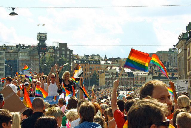 La LGBT pride de Stockholm en 2012. (Photo Flickr/ trollhare)