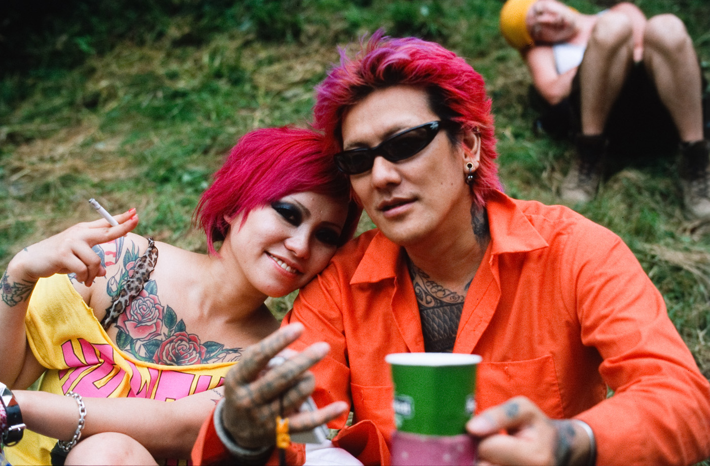Un couple de Japonais au Fuji Rock Festival de 2009. (photo CC Kevin Utting)