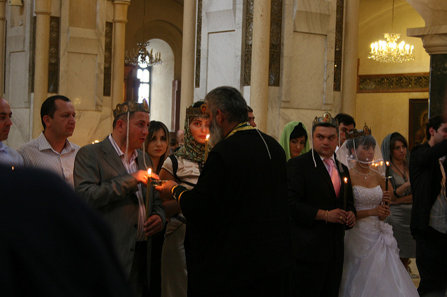 Un mariage orthodoxe à Tbilissi en 2008. (Photo Flickr/ Gavin)